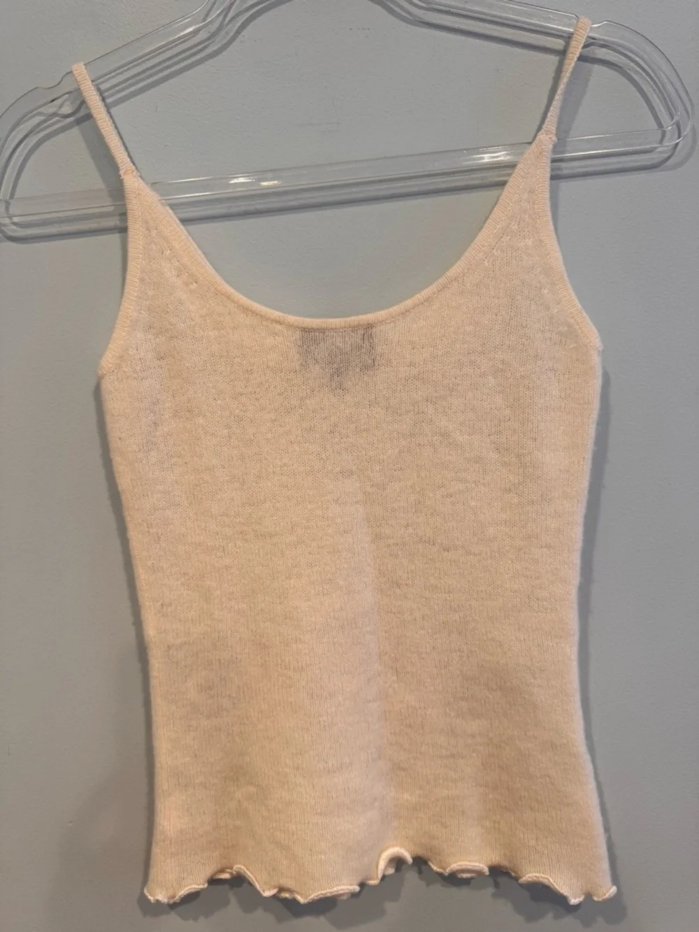 Pure Collection Cashmere Ruffle Cami Tank Size 2 - Picture 3 of 6